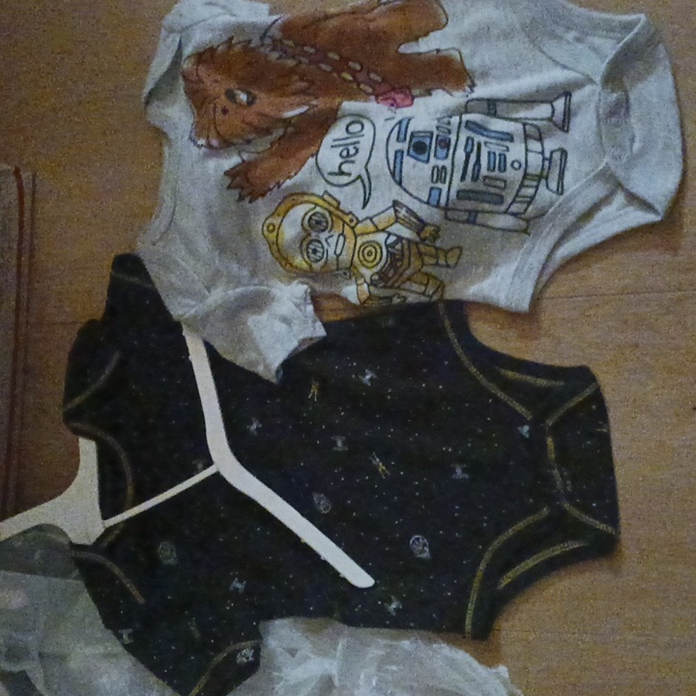 Star Wars 1 Pc Bodysuit Baby 3-6 Month Unisex Short Sleeve